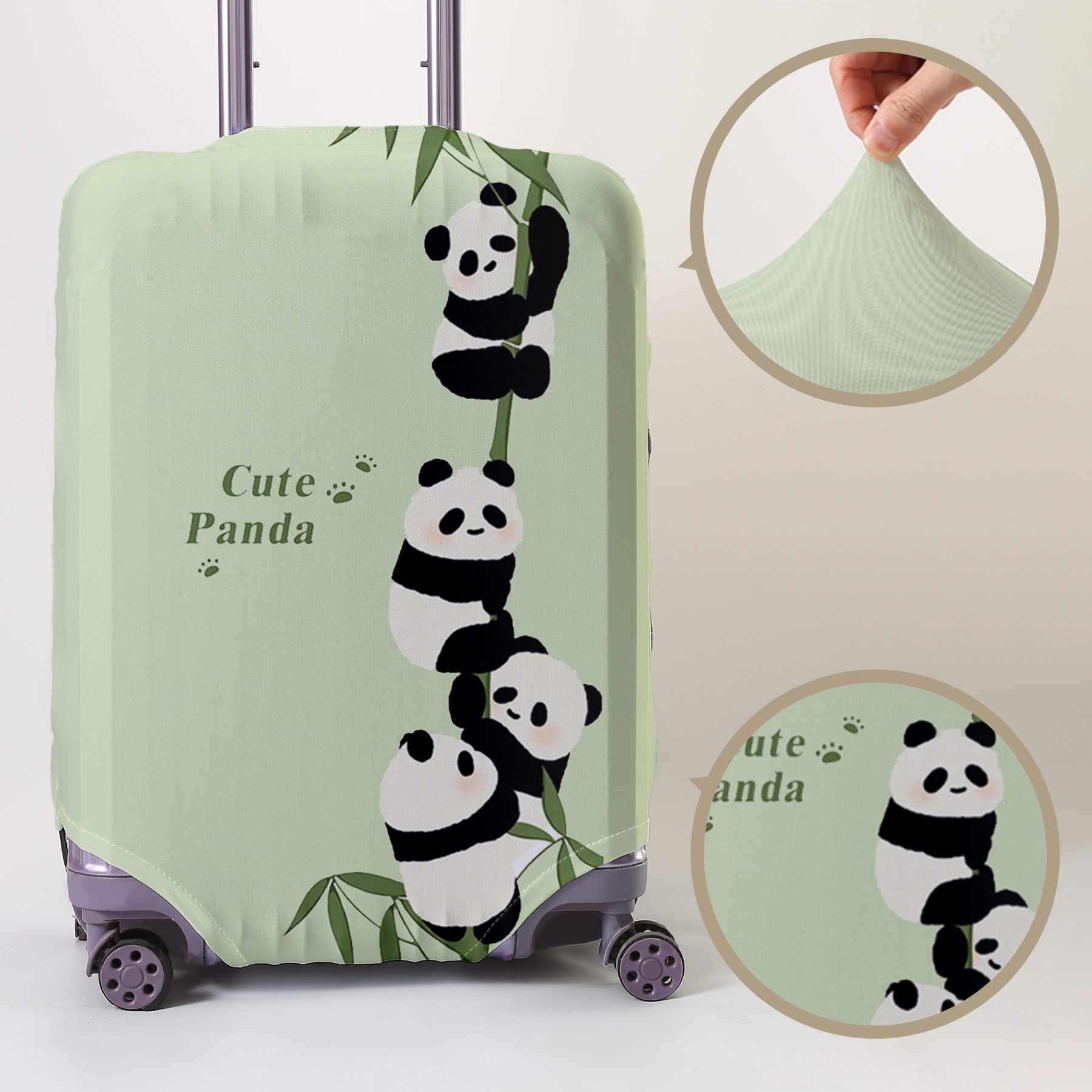 Travel Accessories Sale - Panda pattern luggage protection cover, suitable