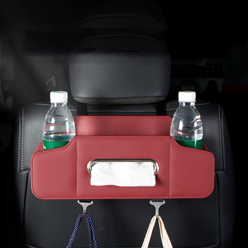 Travel Accessories Box - Car Backseat Organizer with Cup Holder