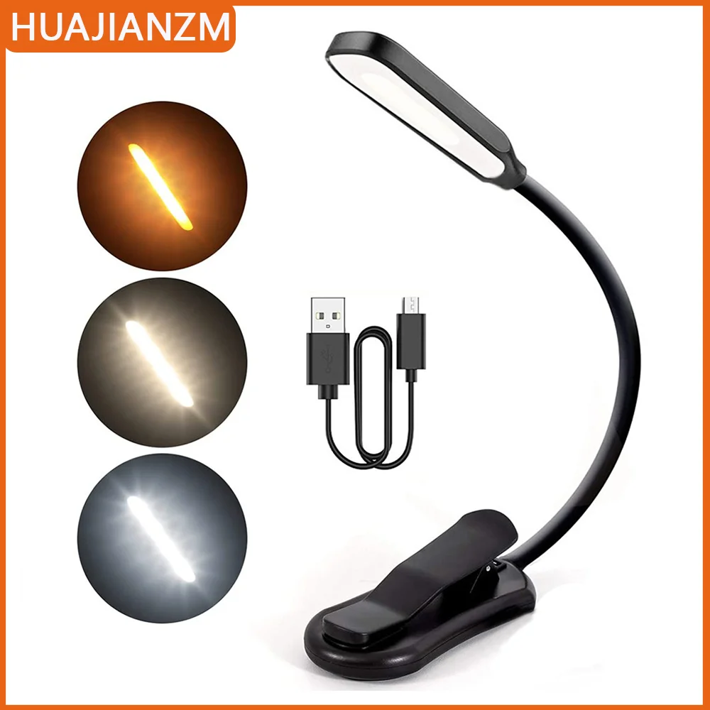Book Light Flexible - 7 LED Book Light USB Rechargeable
