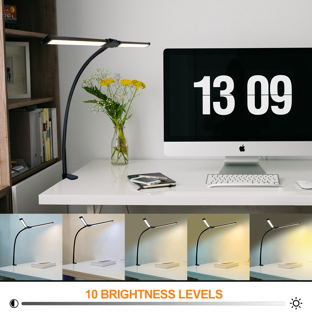 Eye-care LED Clip Metal Desk L - огляд і ціна Book Light Flexible