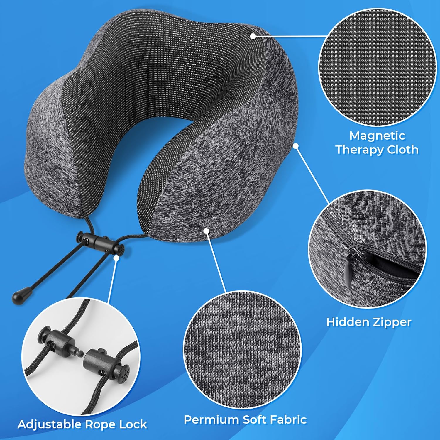 Travel Pillow Set with Memory  - огляд і ціна Earplug Set Foam