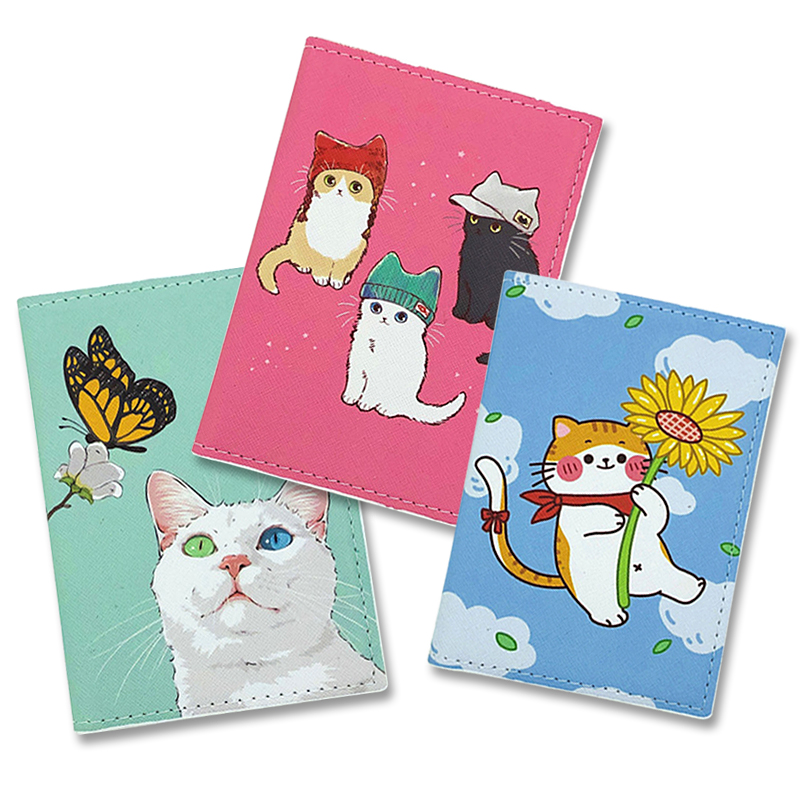 Cute Cat Pattern Passport Hold - огляд і ціна Travel Accessories Overseas