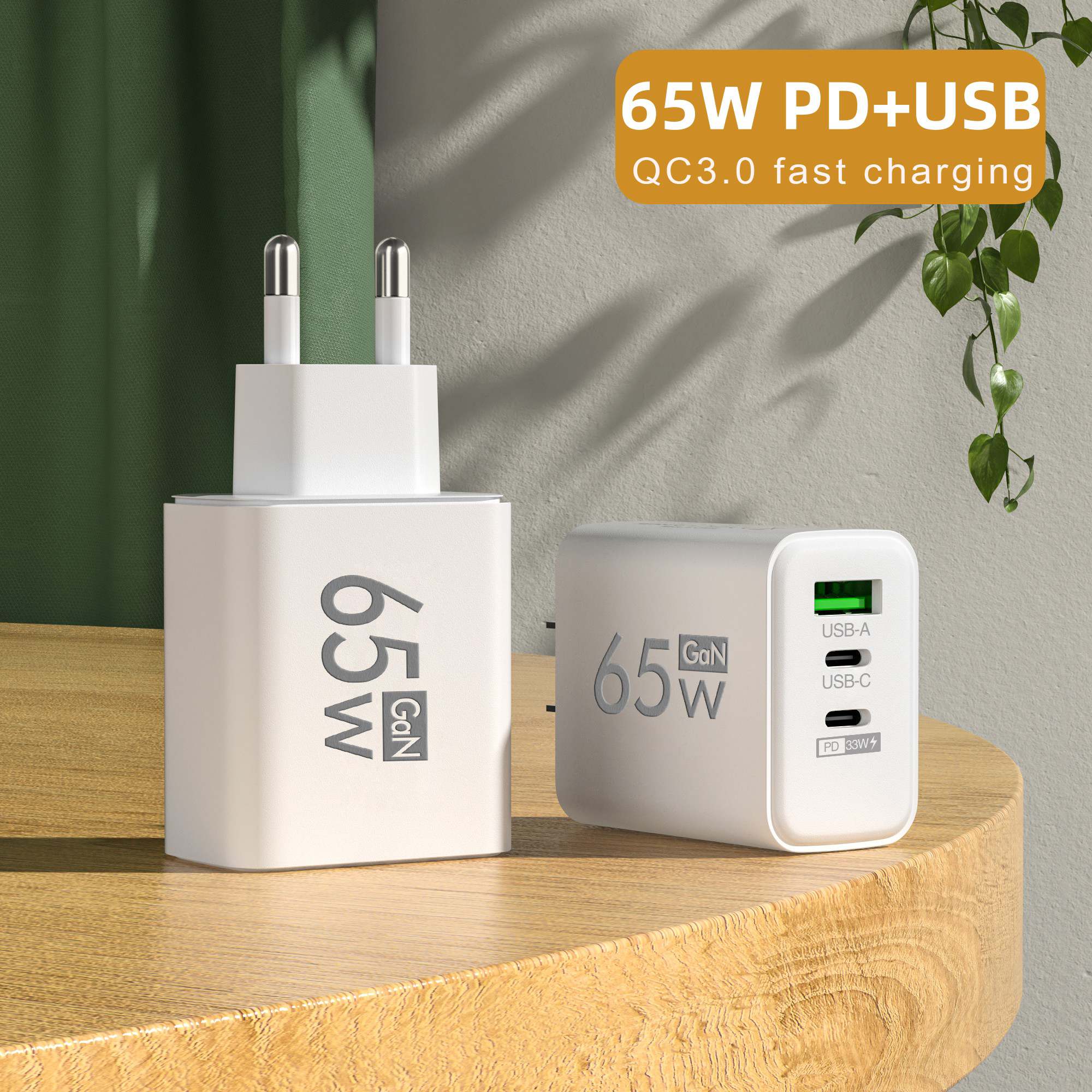 65W GaN USB C Wall Charger 3-P - огляд і ціна Travel Accessories Iphone