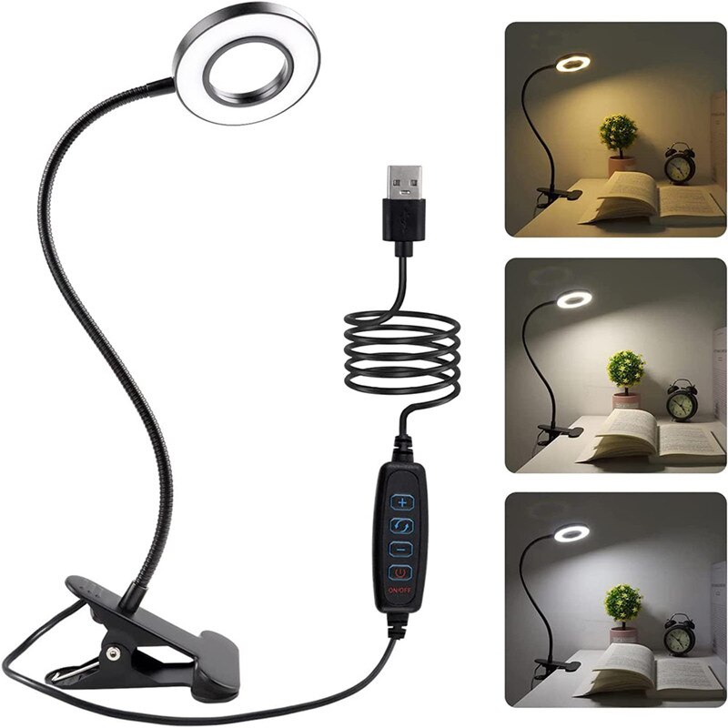 48 LEDs Desk Lamp Clip USB Boo - огляд і ціна Book Light Flexible