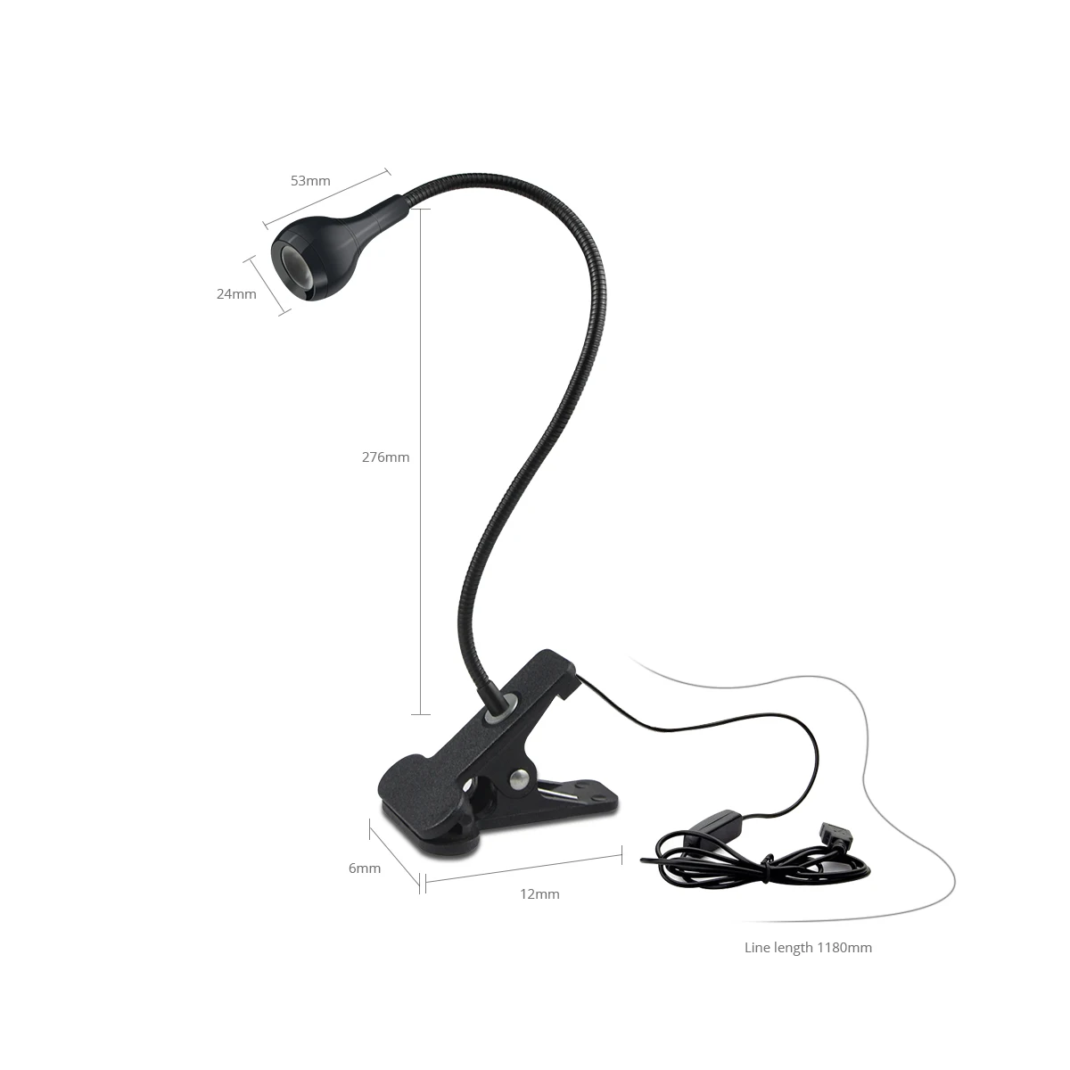 1-10Pcs Clip-On Light USB Powe - огляд і ціна Book Light Flexible