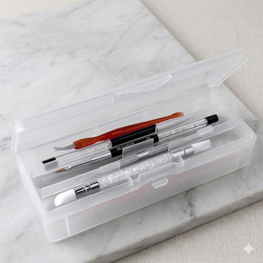 Transparent Nail Studio Set Na - огляд і ціна Travel Accessories Box