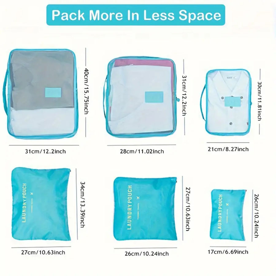 6pcs Travel Organizer Storage  - огляд і ціна Travel Accessories Bag For Women