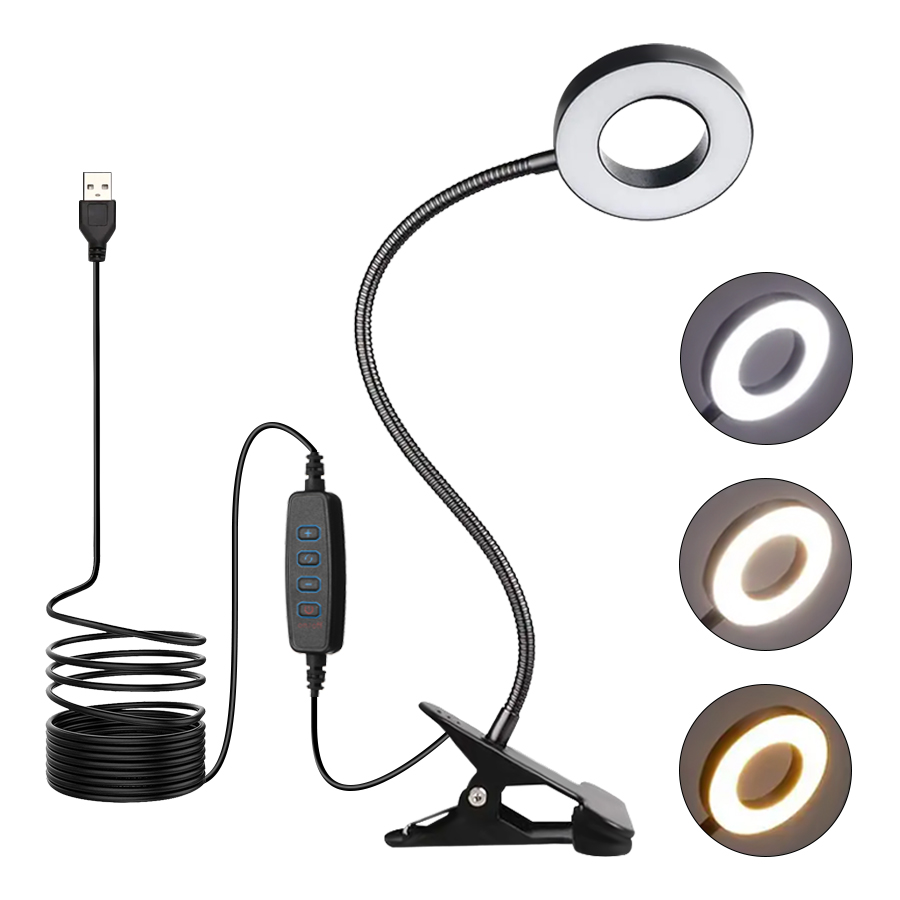 LED Clip On Reading Desk Lamp  - огляд і ціна Book Light Flexible