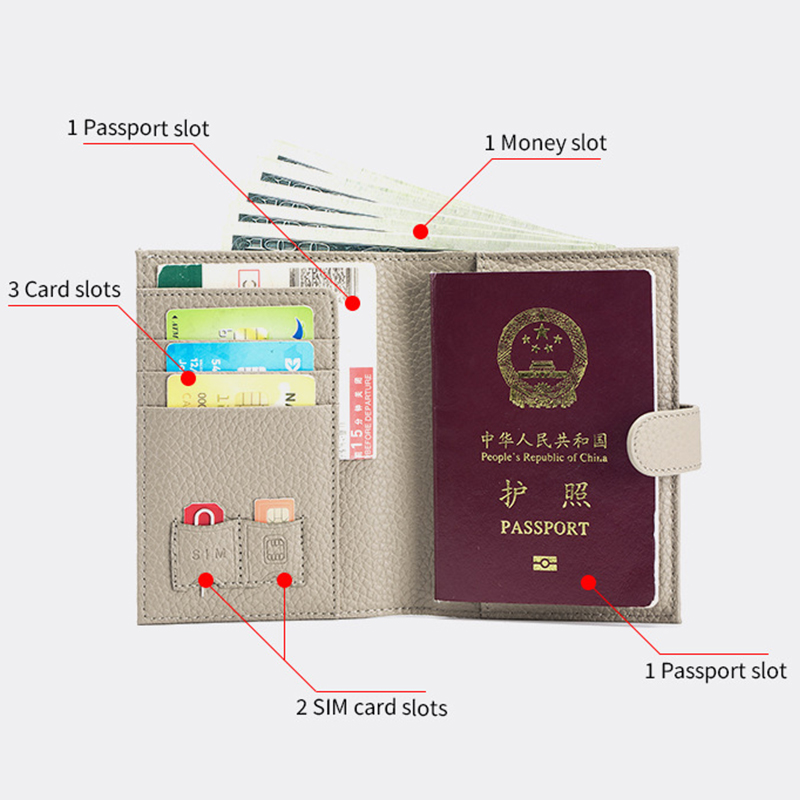 Genuine Cow Leather Passport H - огляд і ціна Travel Accessories Bag For Women