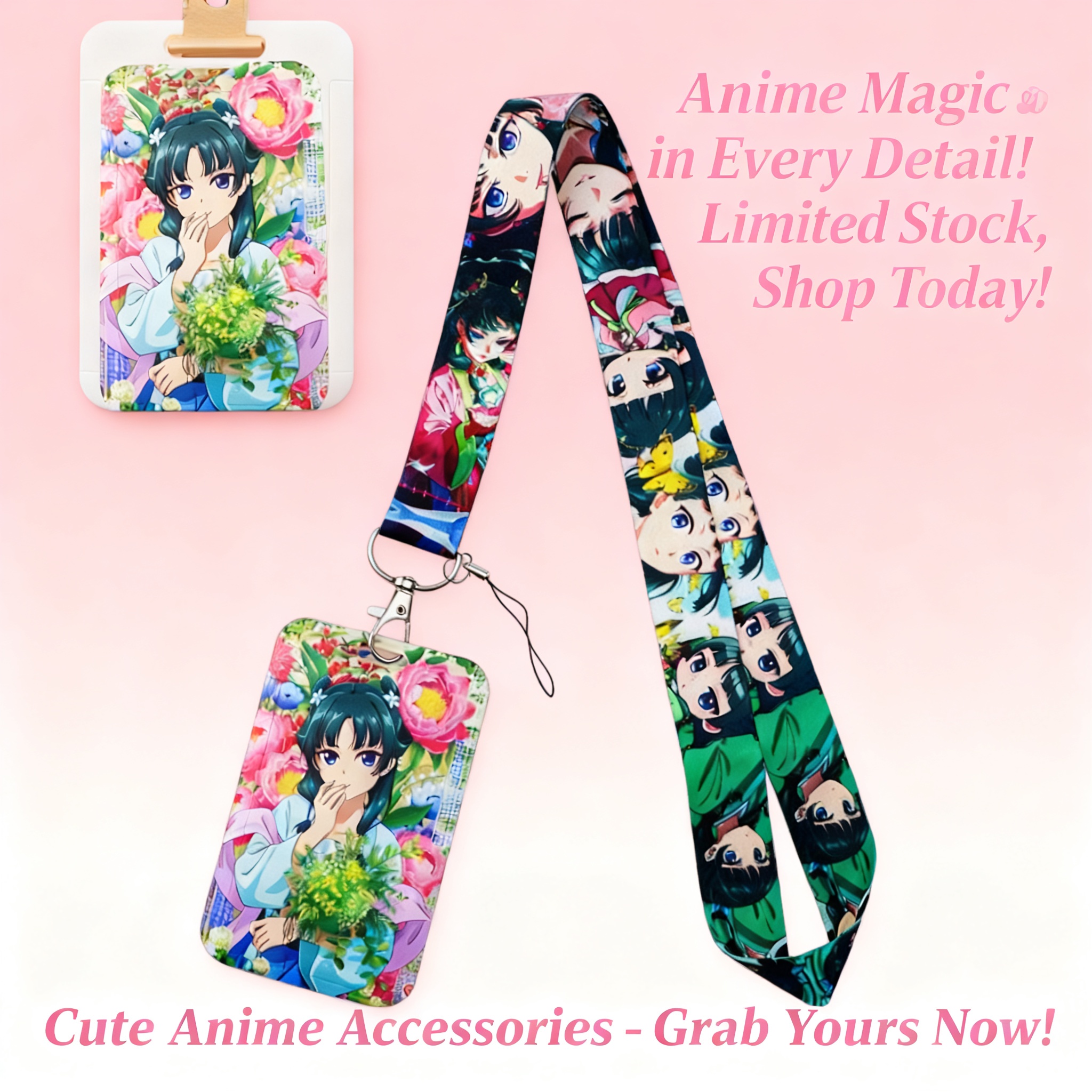 Cute Anime Girl Lanyard Neck S - огляд і ціна Travel Accessories Sale