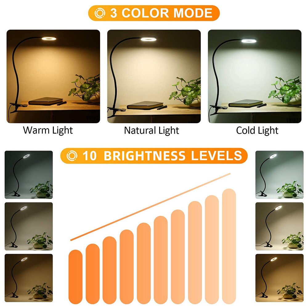 48 LEDs Clip-on Grow & Reading - огляд і ціна Book Light Flexible