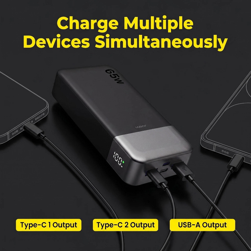 JUOVI 20000mAh Power Bank 65W  - огляд і ціна Travel Accessories Iphone