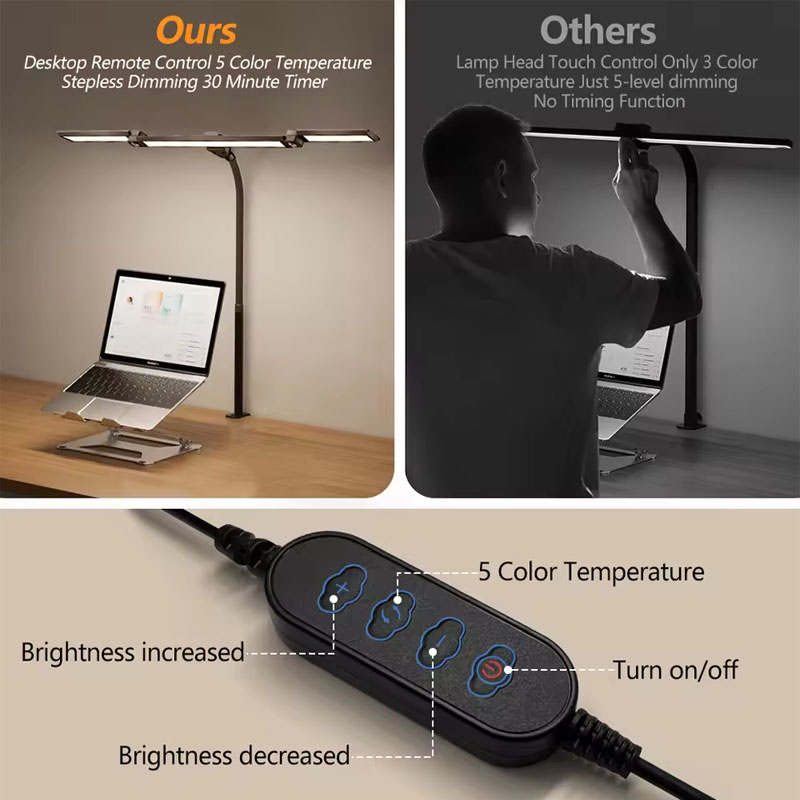 LED Desk Lamp Eye-Caring Desk  - огляд і ціна Book Light Flexible