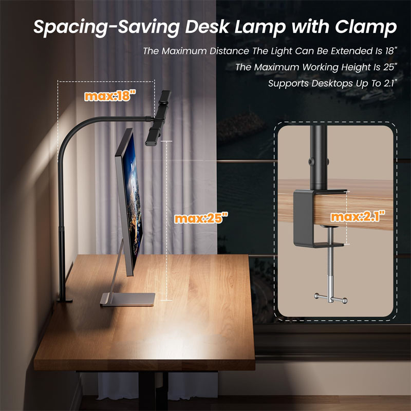 LED Desk Lamp Eye-Caring Desk  - огляд і ціна Book Light Flexible