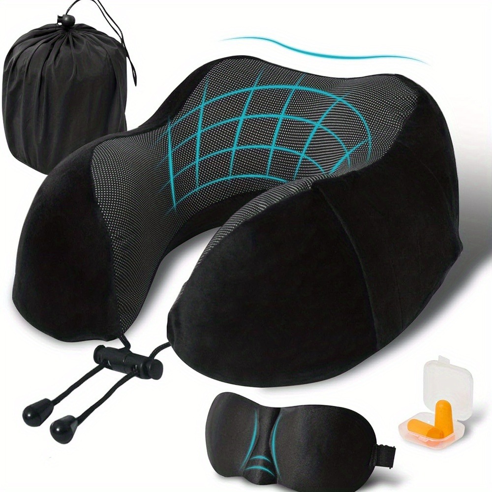 Travel Pillow, Airplane Sleep  - огляд і ціна Earplug Set Foam